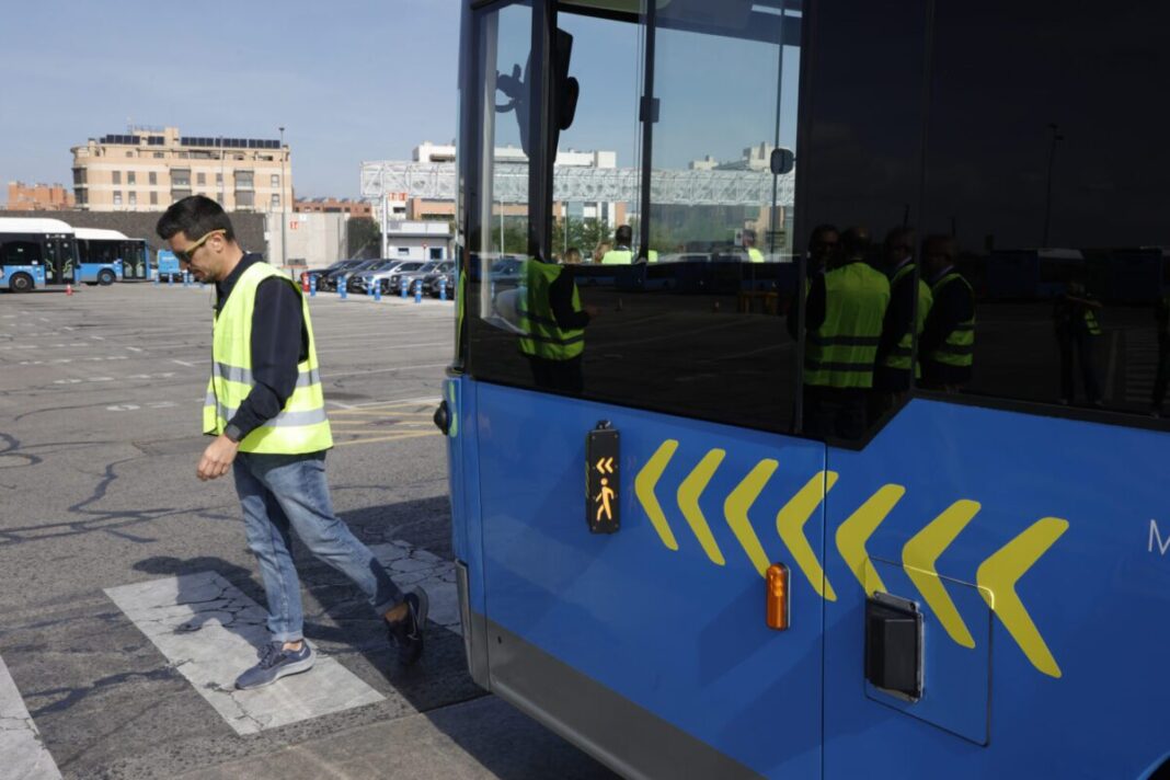EMT Madrid pone a prueba un sistema antiatropello en los autobuses municipales