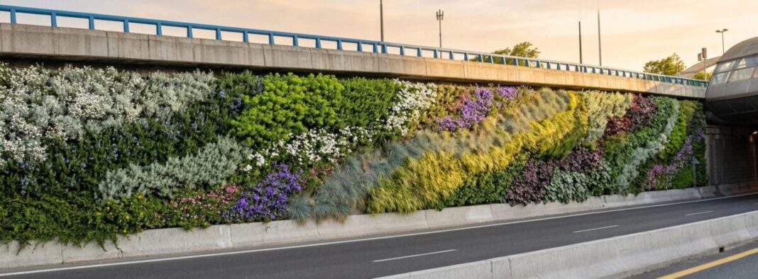 La M-30 instalará nuevos jardines verticales en un tramo de 400 metros a la altura de Ventas