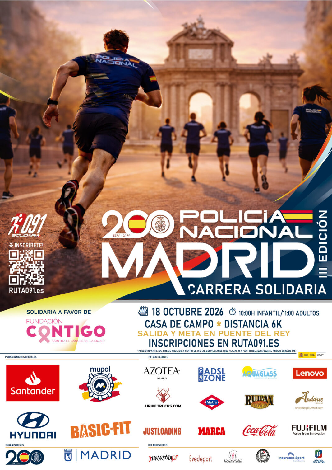 Madrid acoge el 18 de octubre la III edición de la carrera solidaria Ruta 091