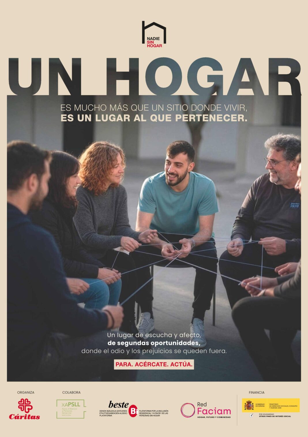 Cáritas acompaña a 44.475 personas sin hogar en 2025, un 3,8% más que el año anterior